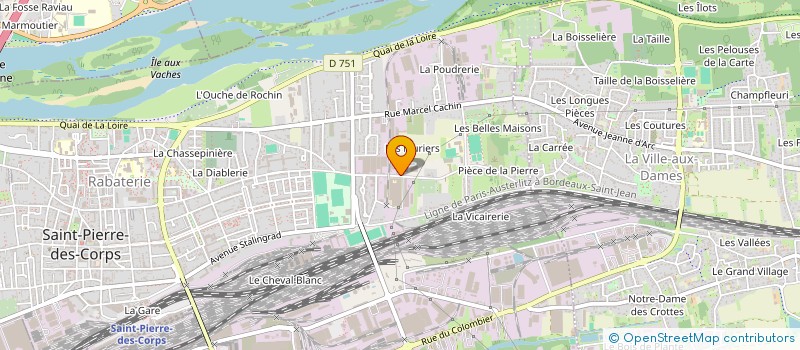 localisation de l'entreprise ATELIER-ECOLE FORMATION ARCHETS  SAINT-PIERRE-DES-CORPS