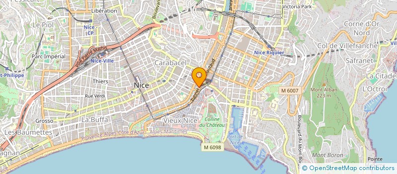 localisation de l'entreprise ATELIER ECOLE THEATRE NATIONAL DE NICE à NICE