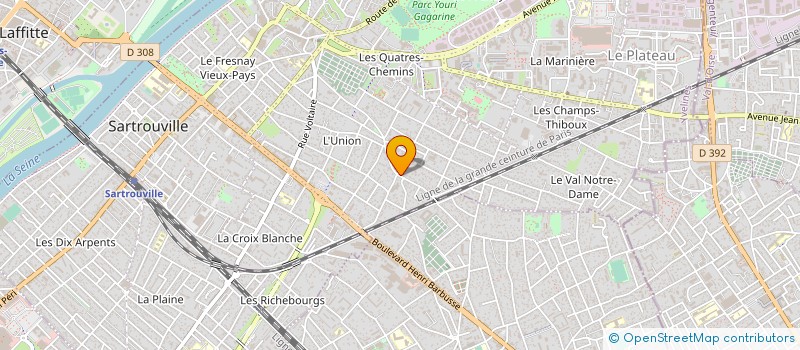 localisation de l'entreprise ATELIER ELA  SARTROUVILLE