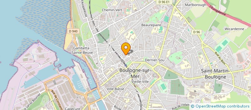 localisation de l'entreprise ATELIER ELECTRICITE MAINTENANCE LITTORAL à BOULOGNE-SUR-MER