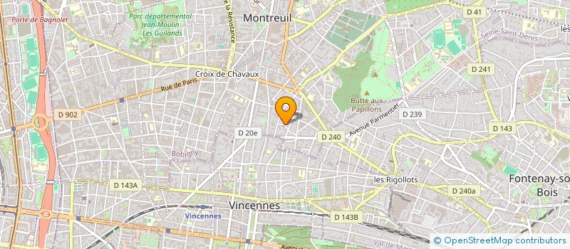 localisation de l'entreprise ATELIER ELISE PENNEL à MONTREUIL