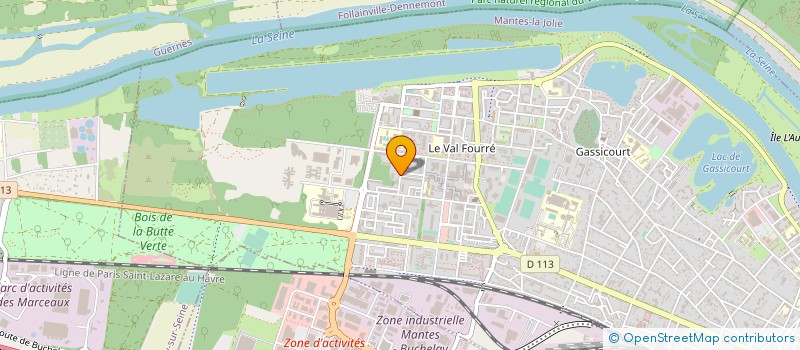 localisation de l'entreprise ATELIER EMBALAGE  MANTES-LA-JOLIE