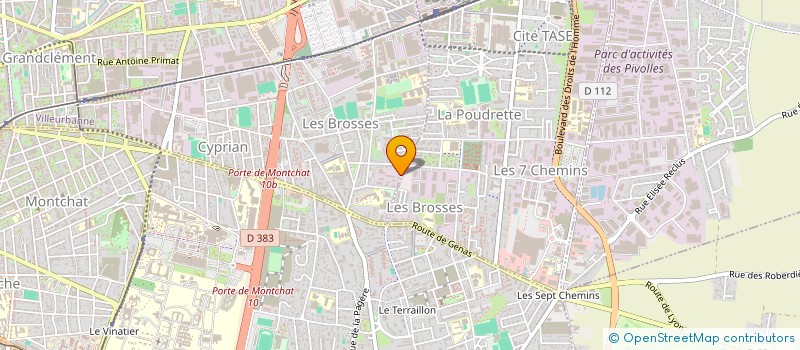 localisation de l'entreprise ATELIER EMMAUS à VILLEURBANNE