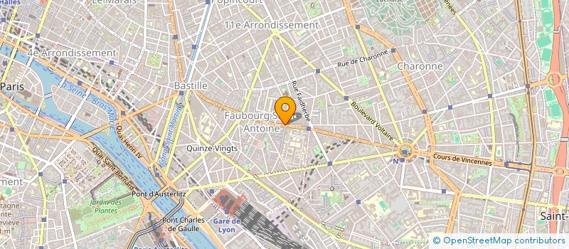 localisation de l'entreprise ATELIER ENCONTRE  PARIS 11