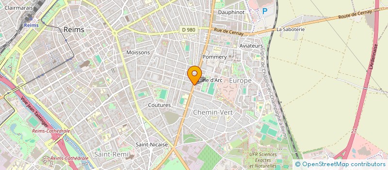 localisation de l'entreprise ATELIER ENSEIGNES SERVICES  REIMS