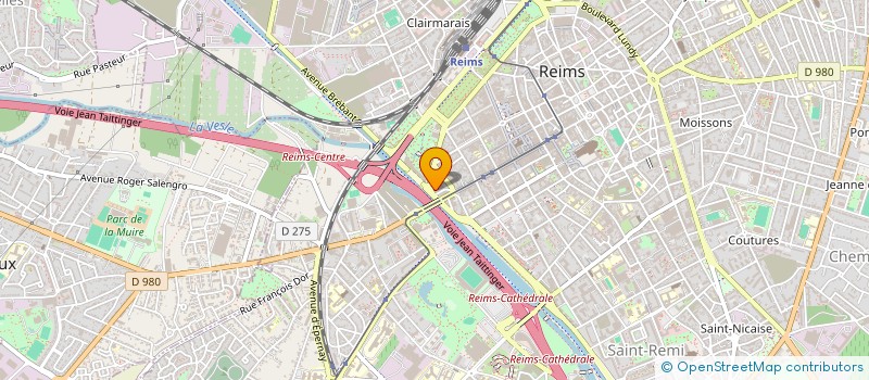 localisation de l'entreprise ATELIER ENSEMBLIER LUMIERE IMAGES ET SON à REIMS