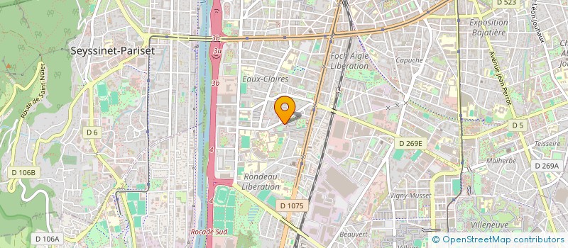 localisation de l'entreprise ATELIER EO à GRENOBLE