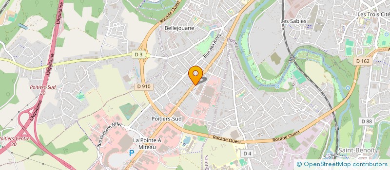 localisation de l'entreprise ATELIER EPIL à POITIERS