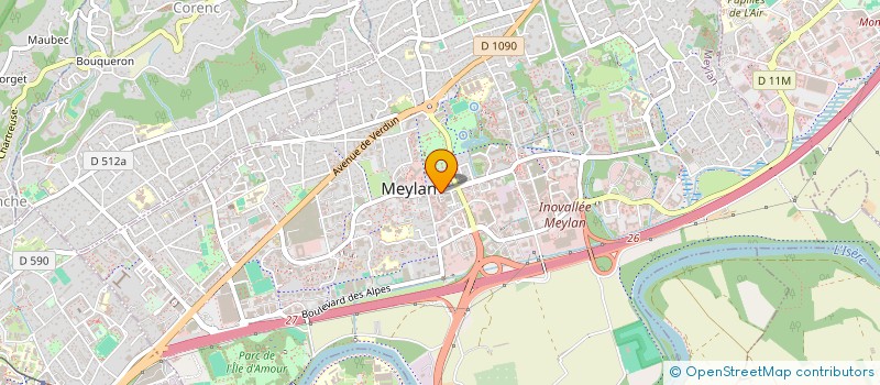 localisation de l'entreprise ATELIER ERIC CHAUTANT à MEYLAN