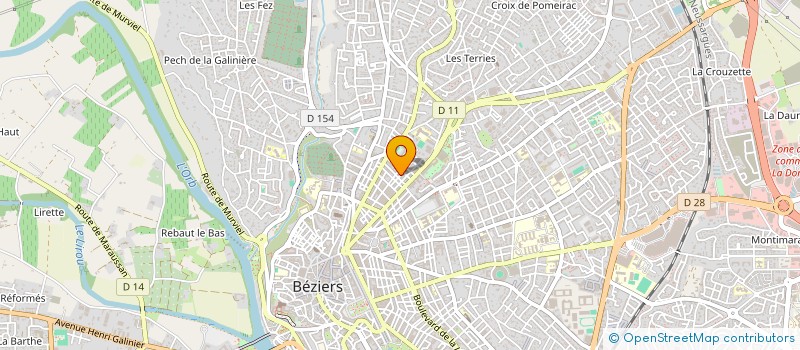 localisation de l'entreprise ATELIER ESPACE à BEZIERS