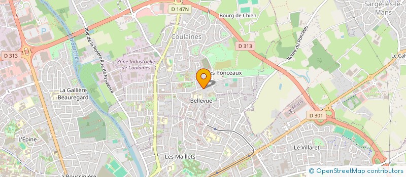 localisation de l'entreprise ATELIER ESTEMPERA à COULAINES