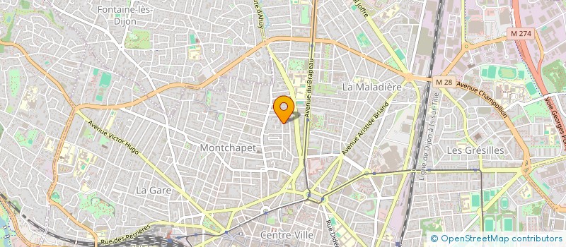 localisation de l'entreprise ATELIER ET TROUPE LYRIQUE DE COTE D'OR-COMPAGNIE LES VOIX DE DEMAIN  DIJON