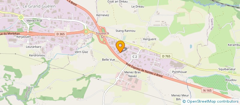 localisation de l'entreprise ATELIER ETUDE REALISATION AUTOMATISME à SAINT-EVARZEC