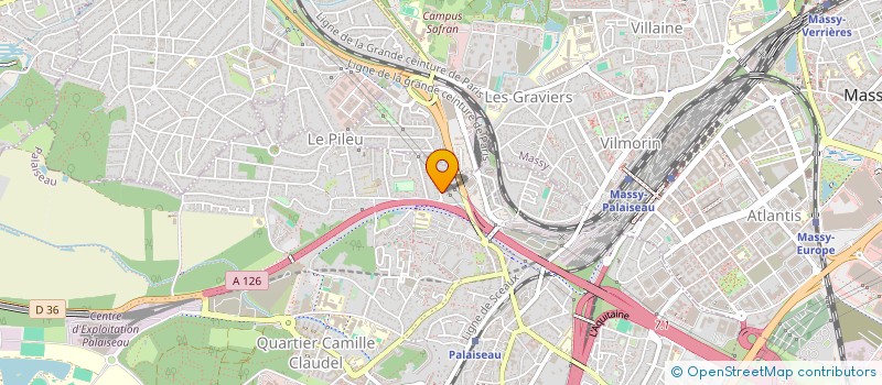 localisation de l'entreprise ATELIER ETUDE VOLTA  PALAISEAU