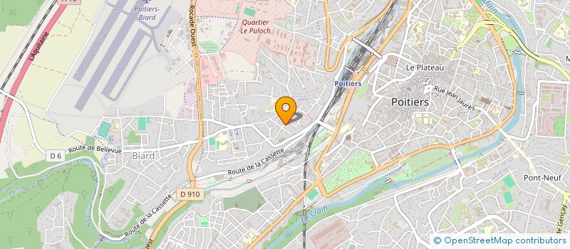localisation de l'entreprise ATELIER EVALUATION PREV. PROMO SANTE à POITIERS