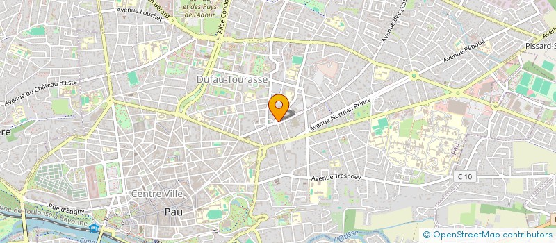 localisation de l'entreprise ATELIER EVASION à PAU