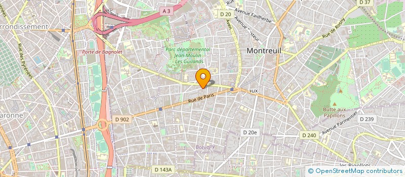 localisation de l'entreprise ATELIER EXPERIENCE REDYNAMIS REINSERTION à MONTREUIL