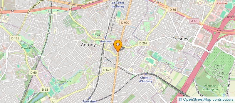 localisation de l'entreprise ATELIER EXPRESSION LIBRE DU CHEVAL BLANC à ANTONY