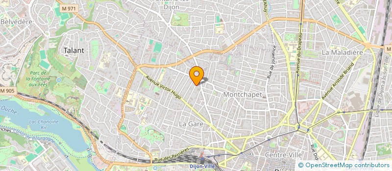 localisation de l'entreprise ATELIER F  DIJON