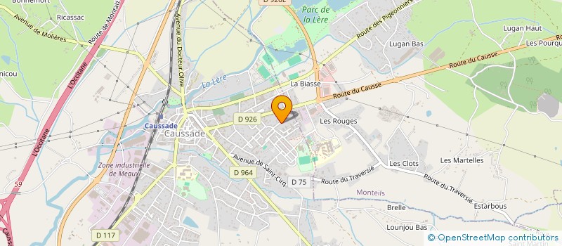 localisation de l'entreprise ATELIER F. PRADAL  CAUSSADE