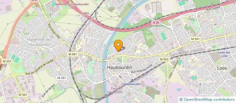 localisation de l'entreprise ATELIER F2 à HAUBOURDIN
