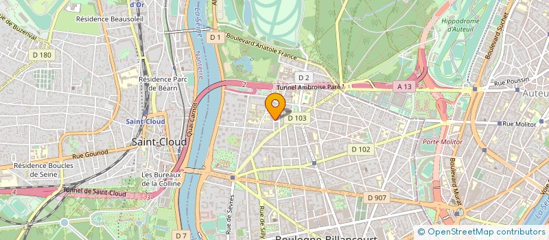 localisation de l'entreprise ATELIER F2B à BOULOGNE-BILLANCOURT
