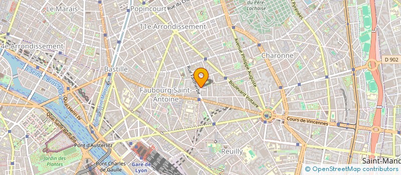 localisation de l'entreprise ATELIER FACONNAGE ET DE RELIURE à PARIS