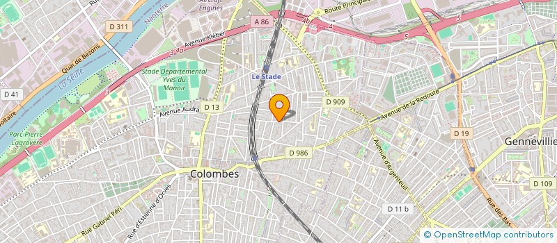 localisation de l'entreprise ATELIER FANS DE TERRE à COLOMBES