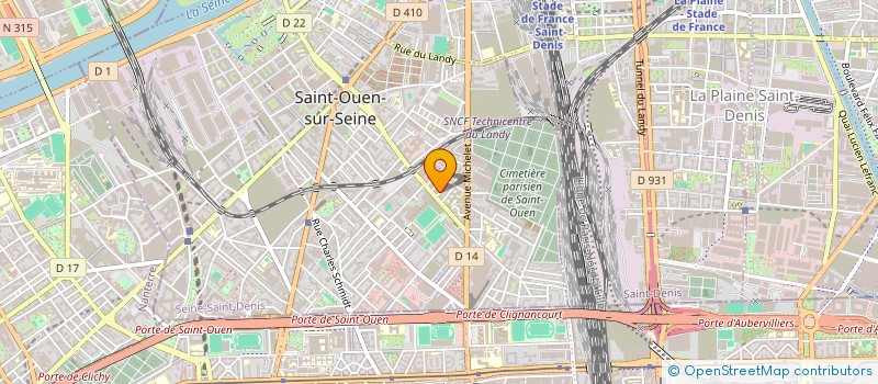 localisation de l'entreprise ATELIER FAT à SAINT-OUEN-SUR-SEINE