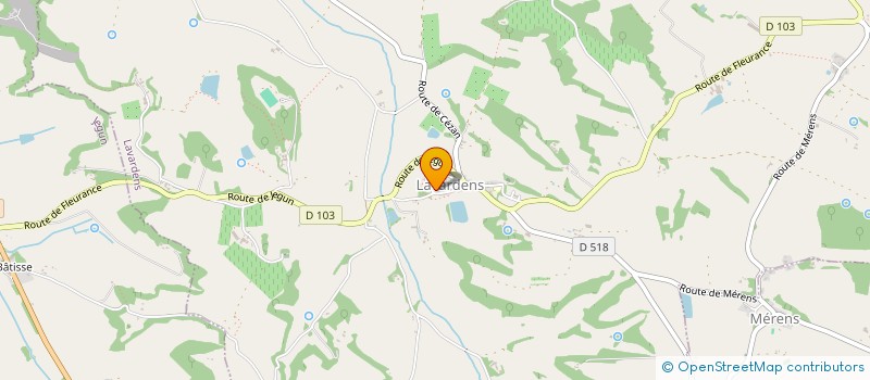 localisation de l'entreprise ATELIER FELIX PETTES SAGNES ARCHITECTE  LAVARDENS