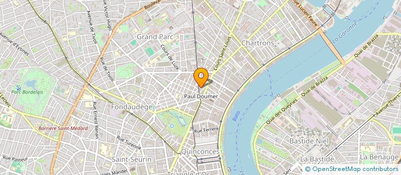 localisation de l'entreprise ATELIER FER EMERAUDE à BORDEAUX