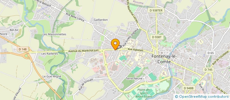 localisation de l'entreprise ATELIER FERNAND ROBERT à FONTENAY-LE-COMTE