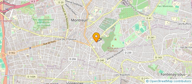 localisation de l'entreprise ATELIER FERRER à MONTREUIL