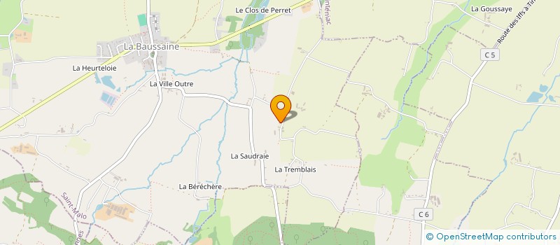 localisation de l'entreprise ATELIER FERRONNERIE METALLERIE SARL à LA BAUSSAINE
