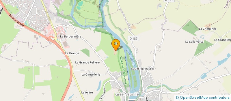localisation de l'entreprise ATELIER FILLODEAU à GREZ-NEUVILLE