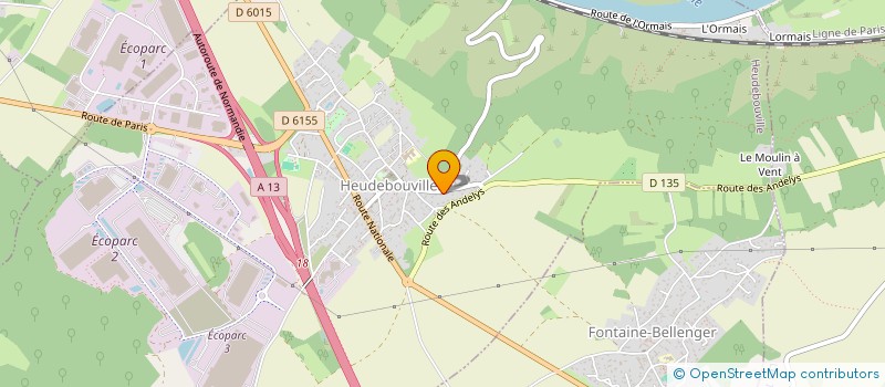 localisation de l'entreprise ATELIER FITNESS  HEUDEBOUVILLE