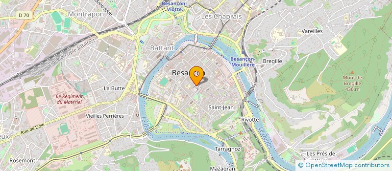 localisation de l'entreprise ATELIER FLEURI  BESANCON