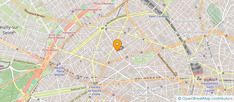 localisation de l'entreprise ATELIER FLORAL COURCELLES  PARIS