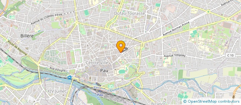 localisation de l'entreprise ATELIER FLORAL PAU  BUROS