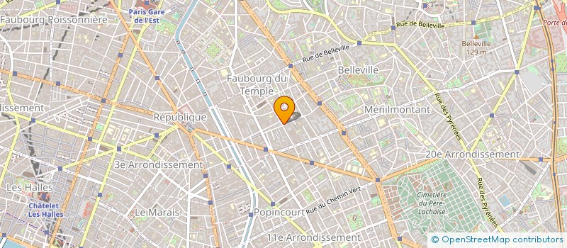 localisation de l'entreprise ATELIER FLORAL SARL à PARIS