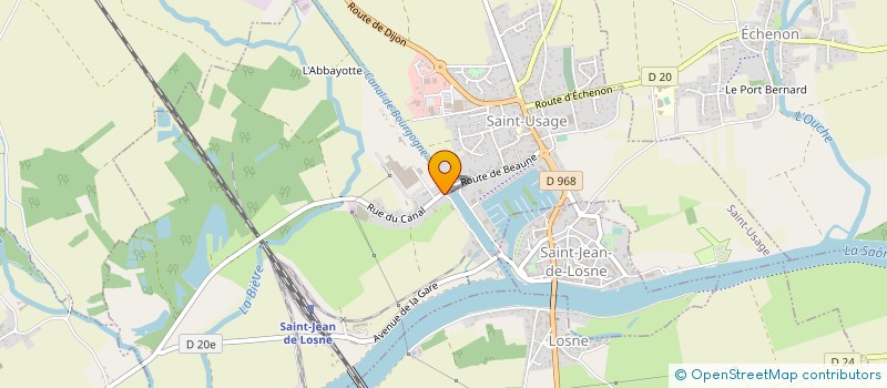 localisation de l'entreprise ATELIER FLUVIAL à SAINT-USAGE