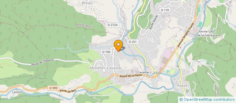 localisation de l'entreprise ATELIER FMR  AVEZE