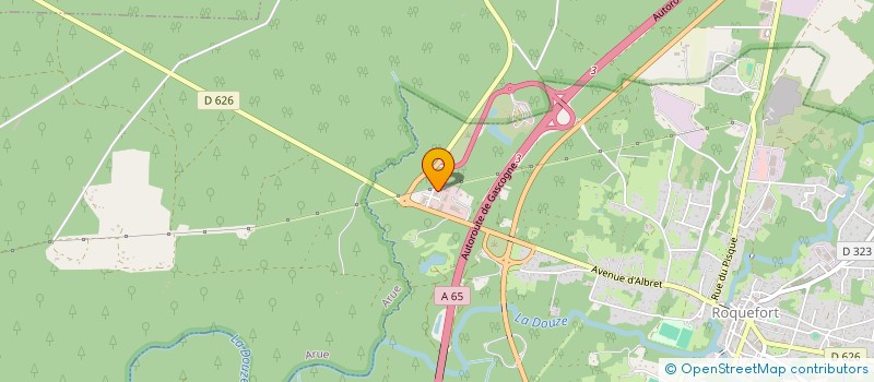 localisation de l'entreprise ATELIER FORESTIER AGRICOLE DU SUD OUEST  ROQUEFORT