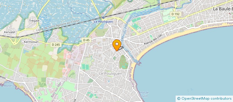 localisation de l'entreprise ATELIER FORREST  BATZ-SUR-MER