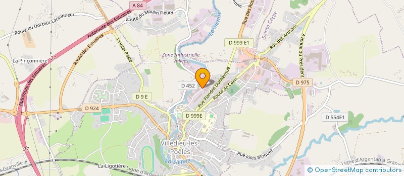 localisation de l'entreprise ATELIER FRANCAIS DU DESIGN  VILLEDIEU-LES-POELES-ROUFFIGNY