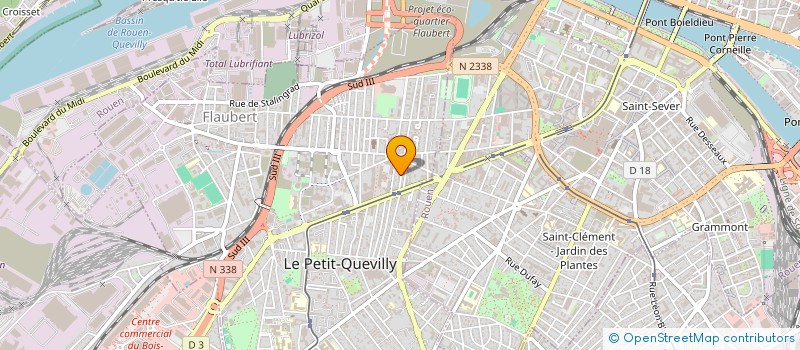 localisation de l'entreprise ATELIER G à LE PETIT-QUEVILLY