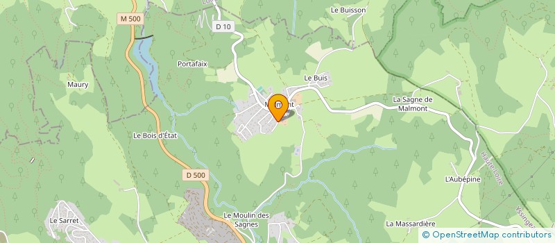 localisation de l'entreprise ATELIER GABRIEL  SAINT-JUST-MALMONT