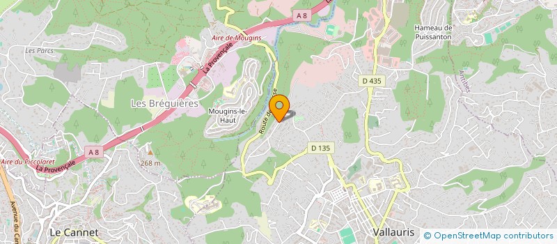 localisation de l'entreprise ATELIER GAILLARD à VALLAURIS