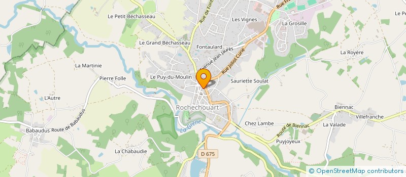 localisation de l'entreprise ATELIER GALERIE DES MULTIPLES  ROCHECHOUART