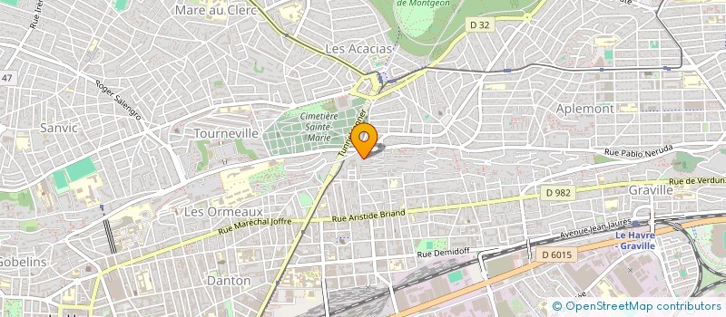 localisation de l'entreprise ATELIER GALIUM SAS à LE HAVRE